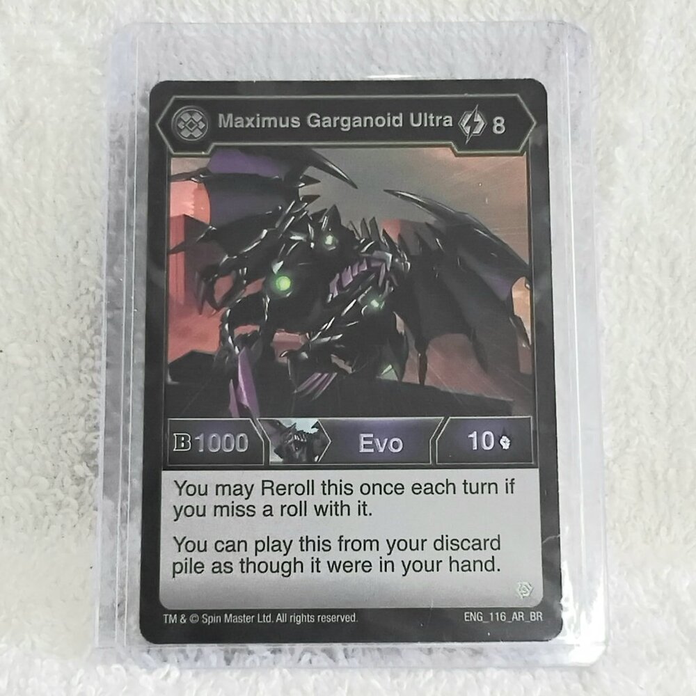 3/$35 Mint Bakugan Maximus Garganoid Ultra ENG_116_AR_BR Card by Spinmaster!!
